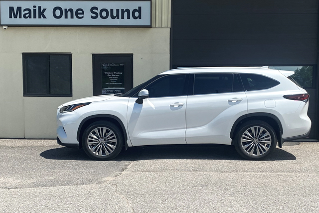 Toyota 2024 Highlander with professional window tint in North Bay